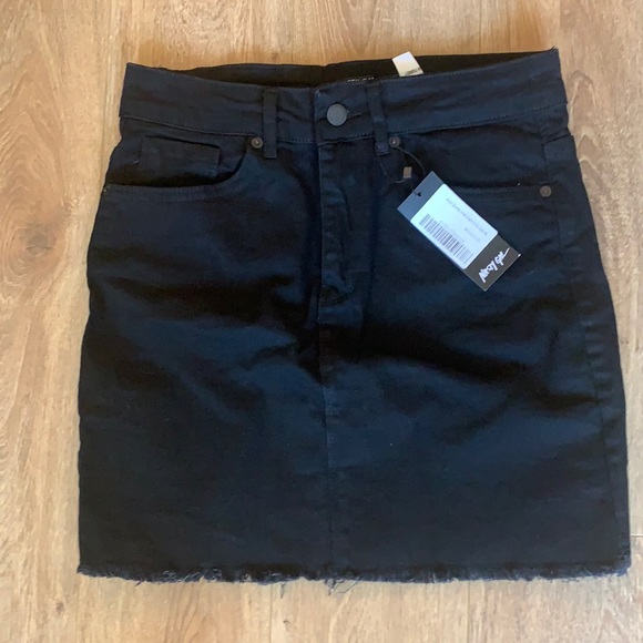 Nasty Gal-size 2-black denim mini shirt new with tags - Picture 3 of 13